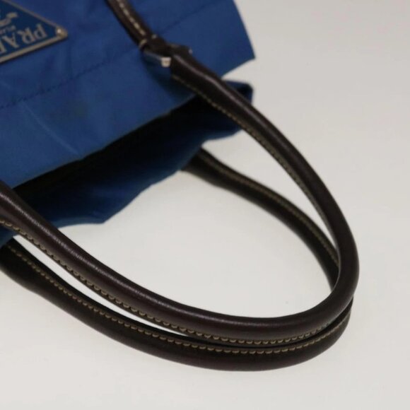 PRADA Hand Bag Nylon Blue - Picture 7 of 15